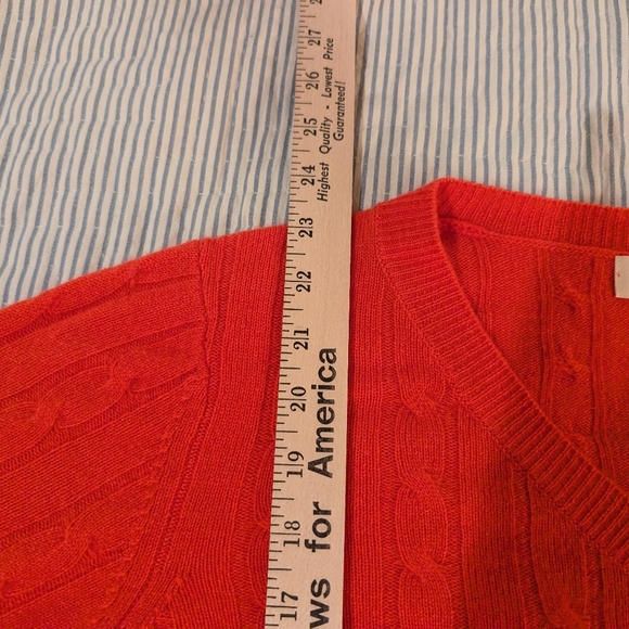 CASHMERE Coral Cable Sweater XL Peck and Peck - Picture 5 of 5